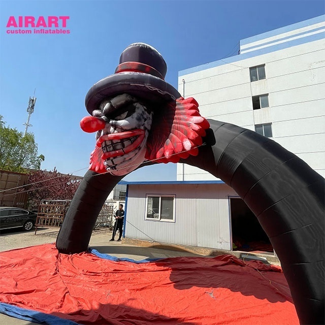 Clown Arch Halloween Bar Outdoor Arch Decoration Scary Inflatable Halloween 1 Piece Digital Printing Accept Customized Logo