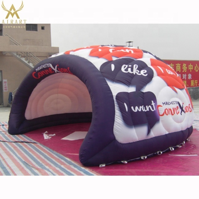 White inflatable dome tent,giant inflatable golf tent,inflatable shell tent for sport event