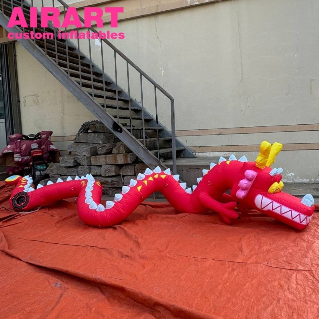 Gleamy Mascot Inflatable Model,Inflatable Chinese Dragon, Custom Inflatable Lighting Dragon