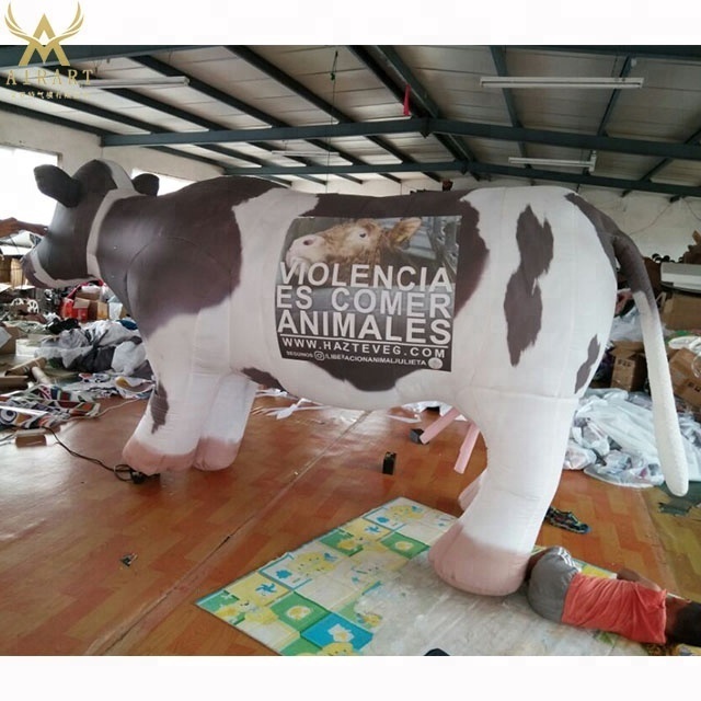 walking milk cow inflatable animal costume