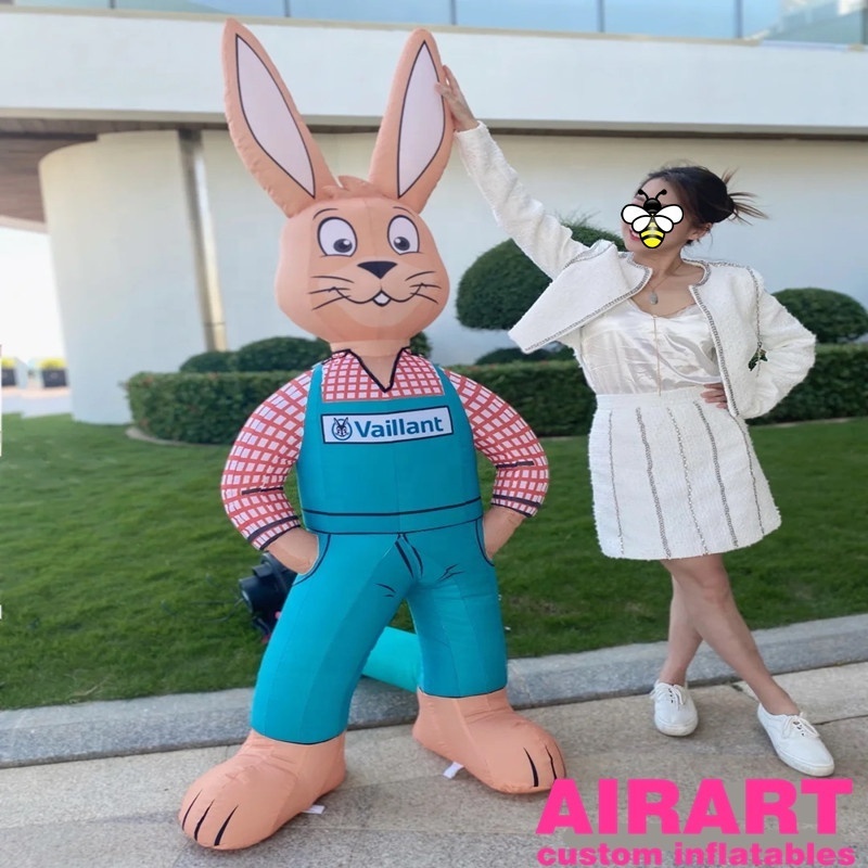 Funny giant rabbit cartoon toy, inflatable rabbit for easter festival party D07 C1