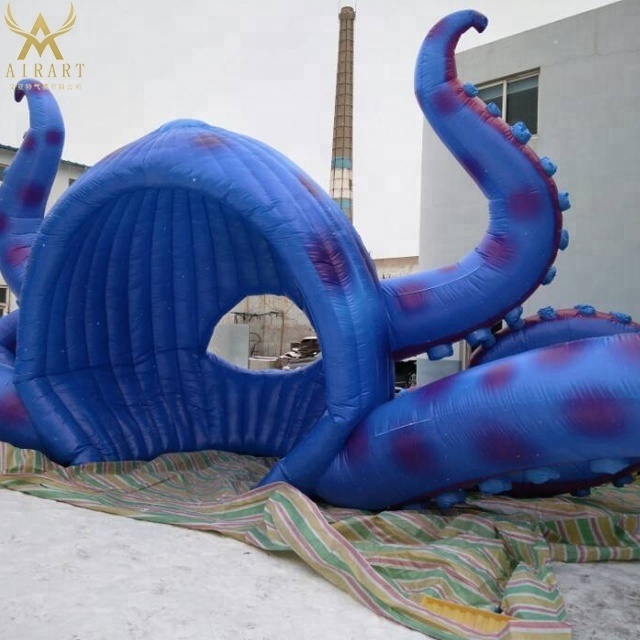 Giant inflatable octopus event tent,custom inflatable octopus DJ booth