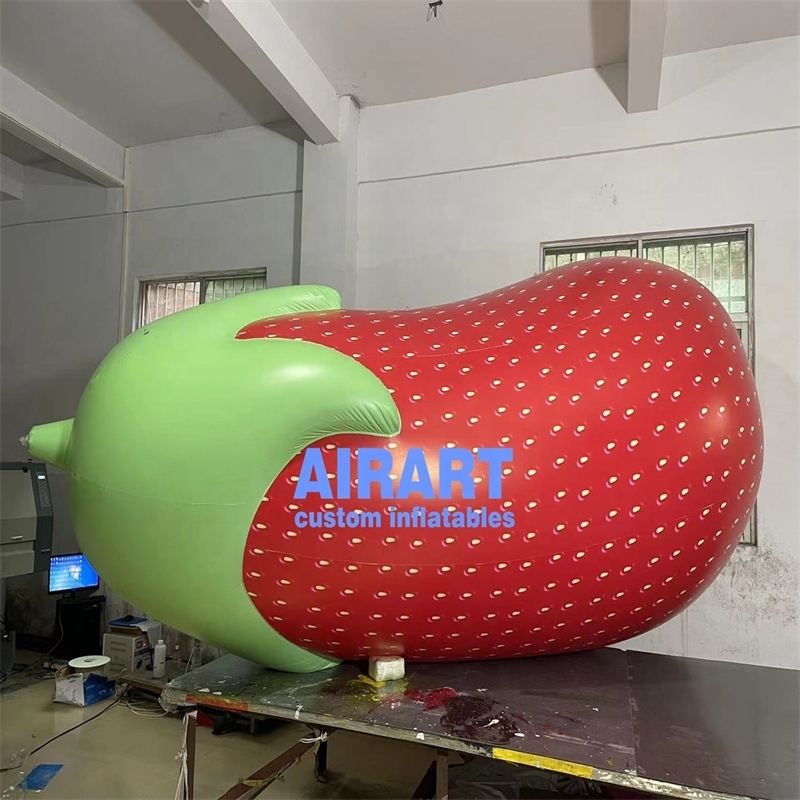 Seal-air style activity decoration inflatable peach model,simulation fruits balloon