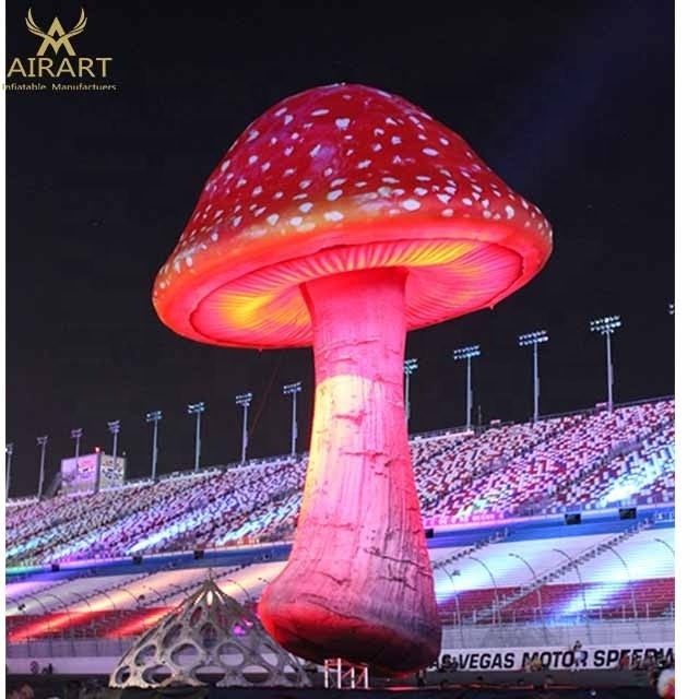 Giant Inflatable Mushroom With LED Lights For Large Music Festival ...