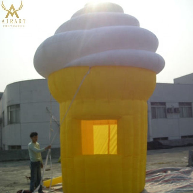 inflatable ice cream shaped tent for snack stall / Giant Inflatable Ice Cream Booth