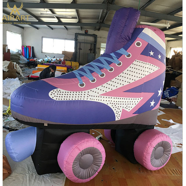 custom giant inflatable shoes,inflatable roller skate for advertising