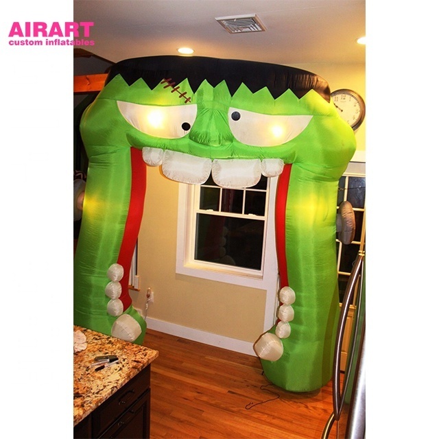 9ft giant frankenstein archway arch inflatable halloween yard