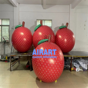 Seal-air style activity decoration inflatable peach model,simulation fruits balloon