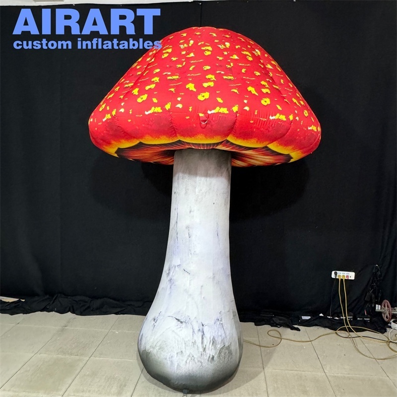 High quality inflatable mushroom model party supply vivid colorful giant inflatable mushroom with led lights