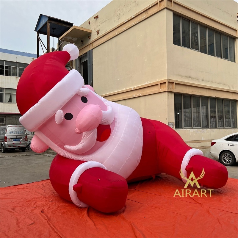 The Christmas party christmas inflatable yard decorate with inflatable cute Santa Claus balloon