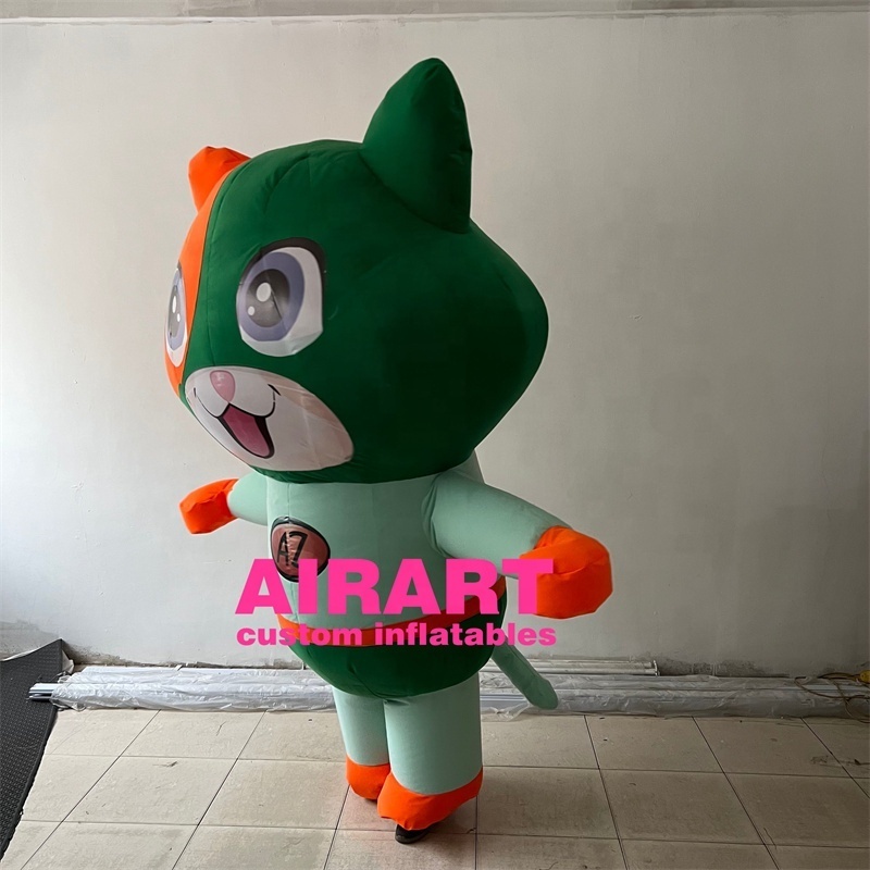 Inflatable Mascot Costumes, Custom Cartoon Inflatable Plush Cat Costume For Walking