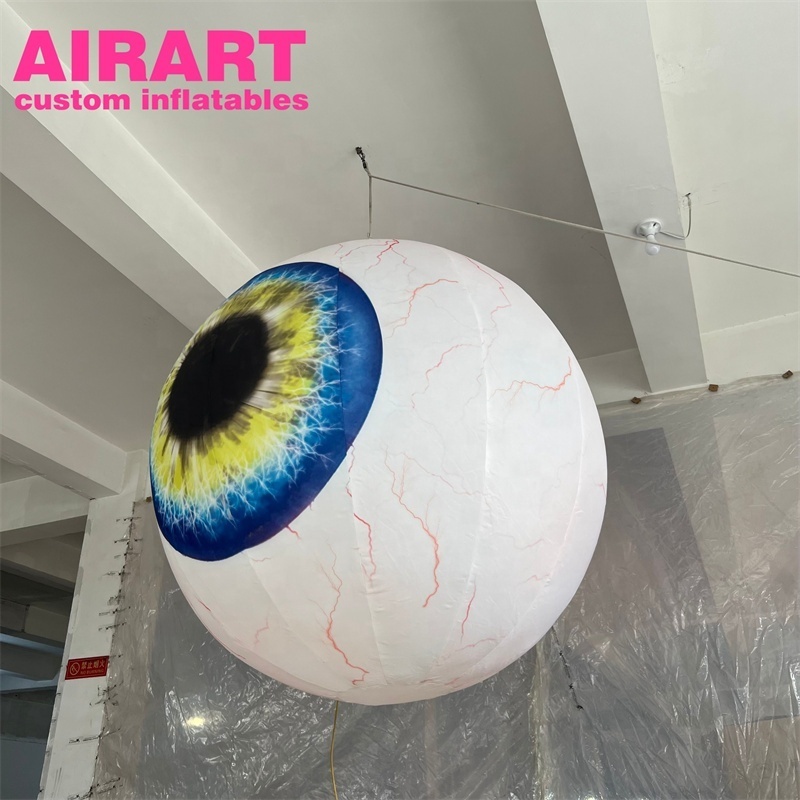 inflatable eye props balloon, inflatable eyeball with remote control lighting