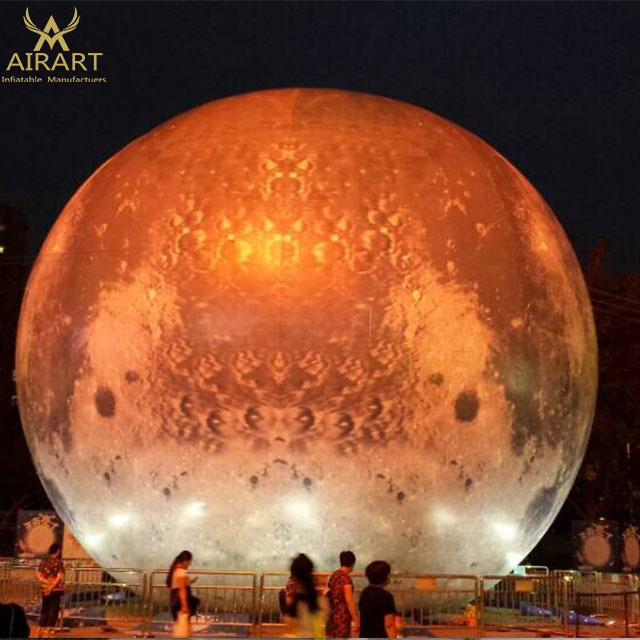 outdoor giant Inflatable globe moon ball led inflatable ball