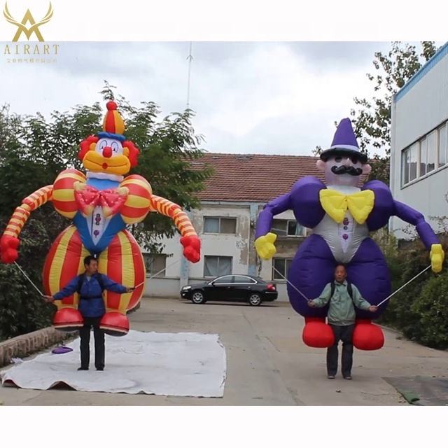 2m/3m Super Circus Joker inflatable puppet costume adults parade props