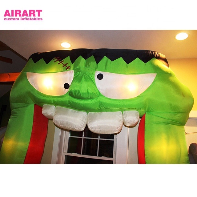 9ft giant frankenstein archway arch inflatable halloween yard