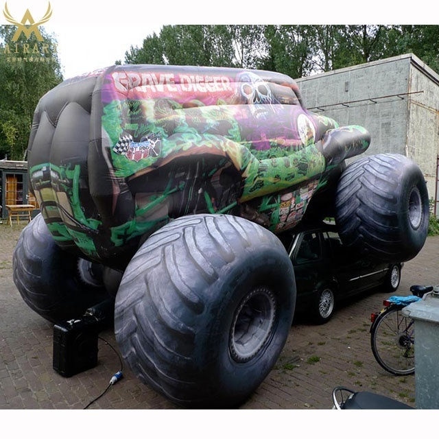 inflatable truck event advertising decoration inflatable jeep car with big wheels