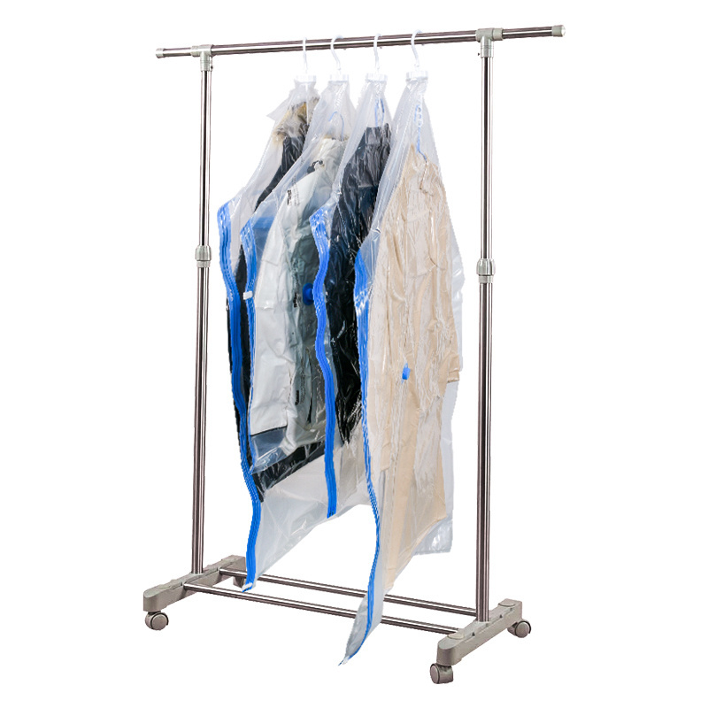 Portable Hanging Space Saver Bags Vacuum Storage Bags Dress or Jackets Closet Organizer