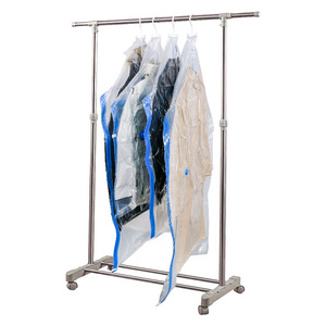 Portable Hanging Space Saver Bags Vacuum Storage Bags Dress or Jackets Closet Organizer