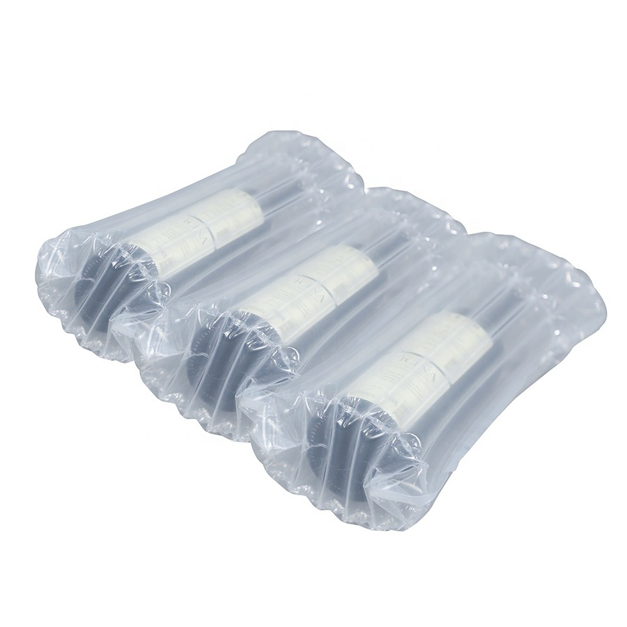 Wholesale Red Wine Bottle Inflatable Packaging Protectors Cushioning Air Column Bag