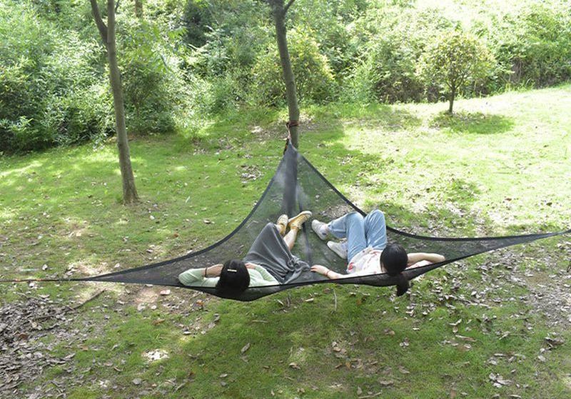 3 Person triangular Heavy Duty Outdoor Camping Hammock