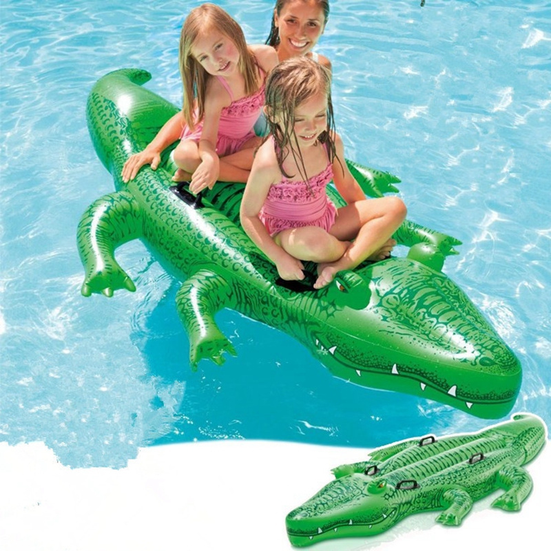 Adult Inflatable Crocodile Pool Floats Ride on Animal Raft