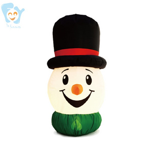 6ft Lighted UP LED Outdoor Garden Lawn Yard Low Funny Christmas Snowman Inflatables Decoration