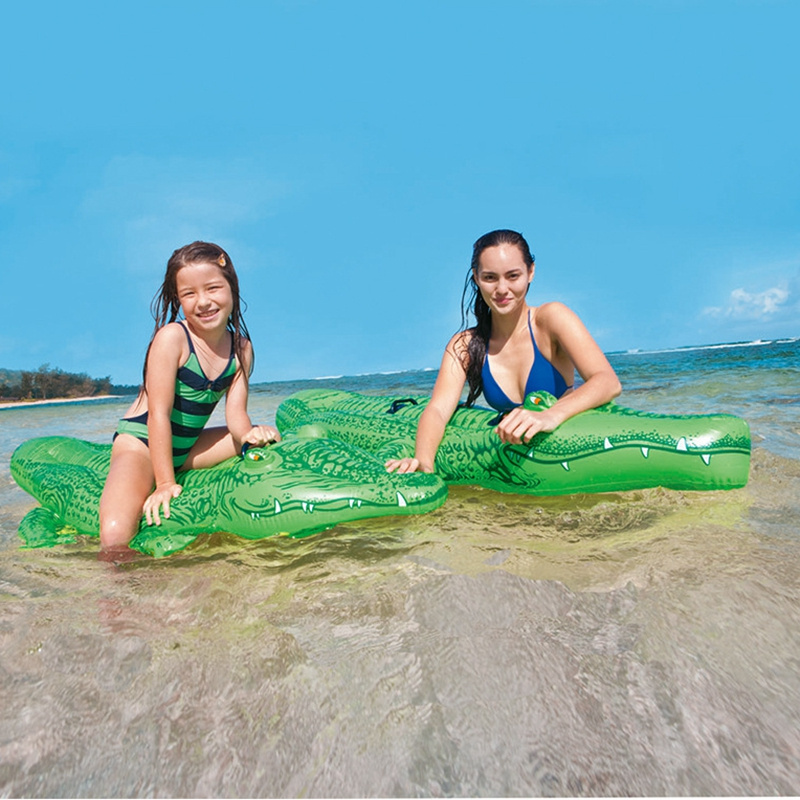 Adult Inflatable Crocodile Pool Floats Ride on Animal Raft