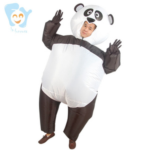 Unisex Adults Funny Halloween Party Holiday China Mascot Inflatable Panda Costume