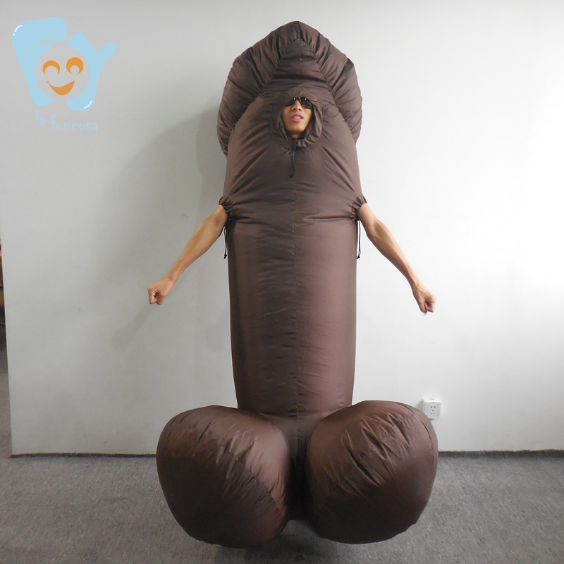 Funny Halloween Costumes Fat inflatable  Penis Costumes for Adults