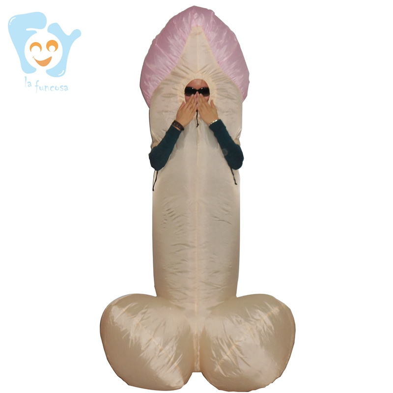 Funny Halloween Costumes Fat inflatable  Penis Costumes for Adults