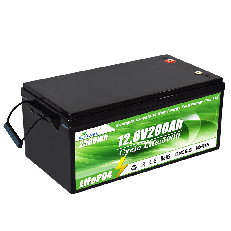 12v Lithium Battery Deep Cycle 12v 100ah 200ah Solar RV Caravan Marine LPF Lifepo4 Prismatic Lithium Ion Battery