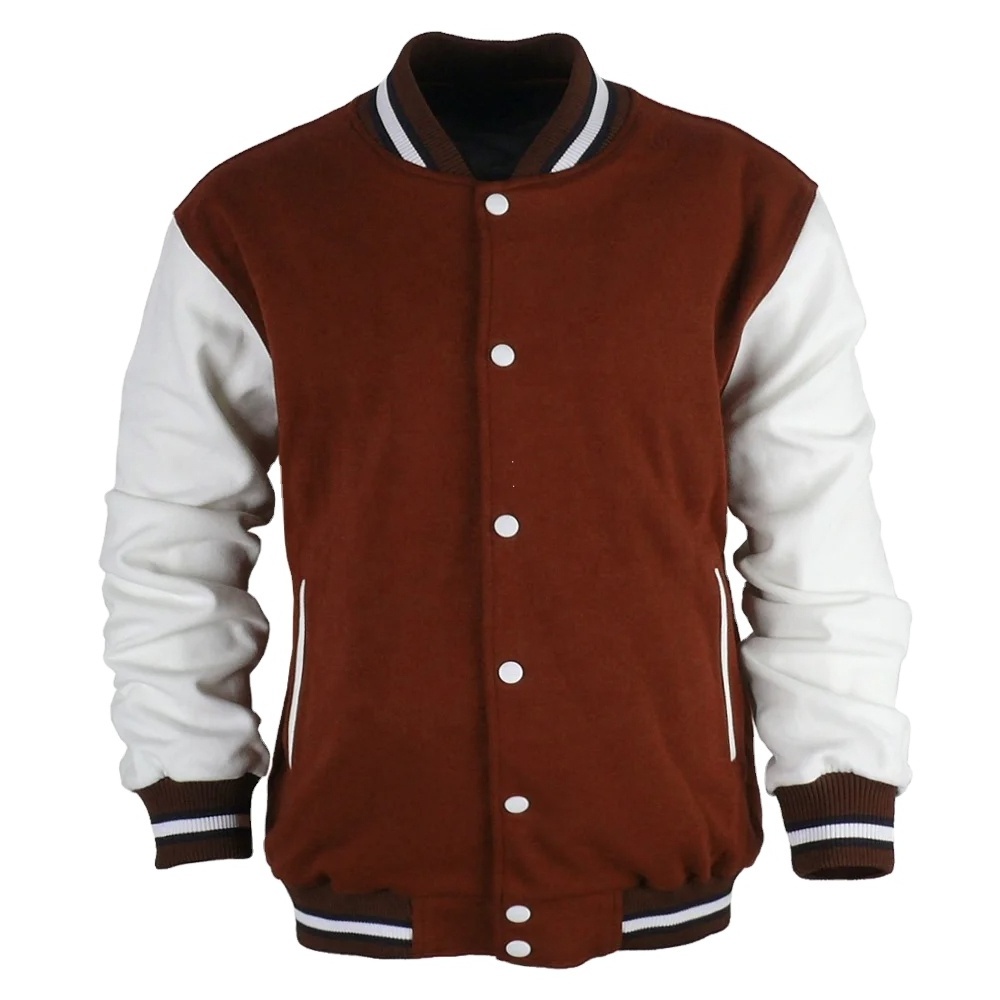 Spring Custom Letterman Jacket And Short Pants Set Cropped Patchwork Varsity Jacket unisex Baseball