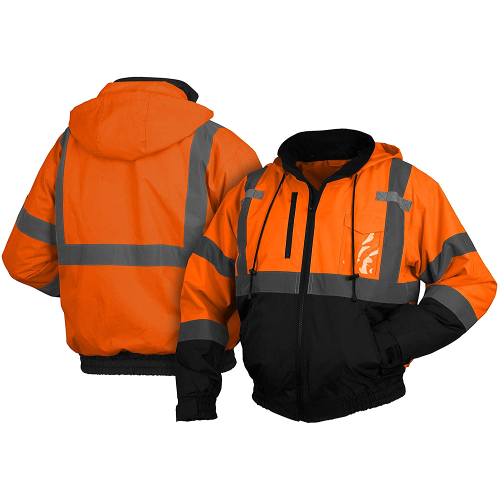 Hot Sale High Visibility Safety Jacket Construction Security Hi Vis Safety Jacket 2024 Men Front Pocket Safety Jacket