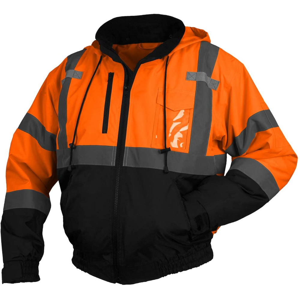 Hot Sale High Visibility Safety Jacket Construction Security Hi Vis Safety Jacket 2024 Men Front Pocket Safety Jacket