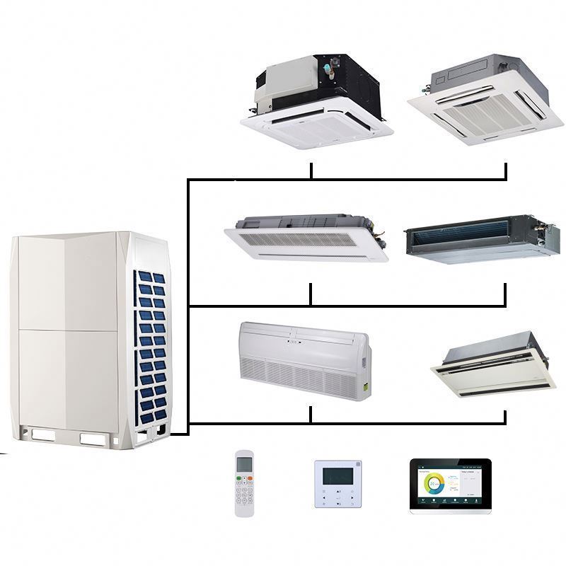 8HP 10HP 12HP Inverter Central Air Conditioning System Vrf Air Conditioner 8 Cassette Apparent