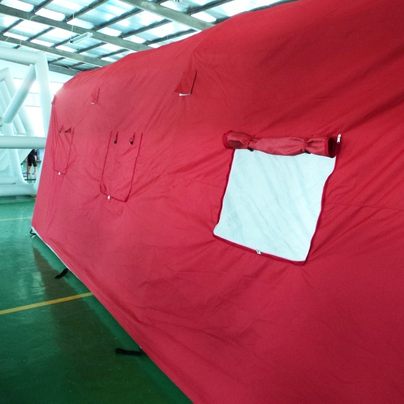 Custom Made Marquee Air Camping Tube Tent Red Inflatable Tent For Outdoor