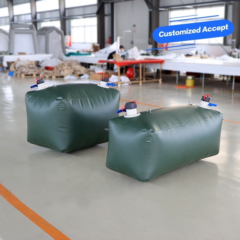 Customized 20L 100L 150L 200L 5000L Durable Foldable Flexible TPU Fuel Bladder Tank For Chemical Industry