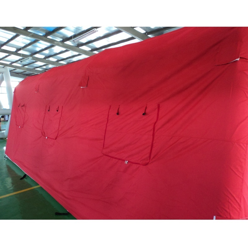 Custom Made Marquee Air Camping Tube Tent Red Inflatable Tent For Outdoor