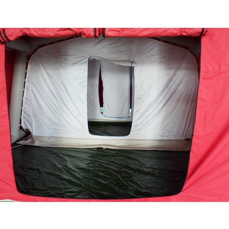 Custom Made Marquee Air Camping Tube Tent Red Inflatable Tent For Outdoor