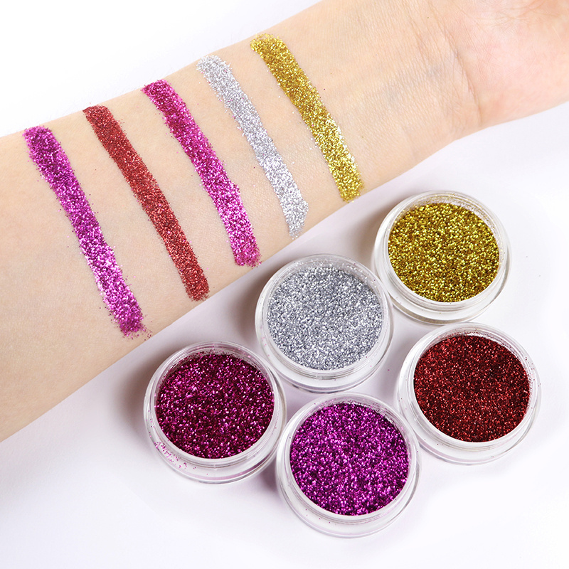 GP New Eco-Friendly Biodegradable cellulose 1/128 Grade-A Fine Glitter Powder for Cosmetics Face Body Nail Art