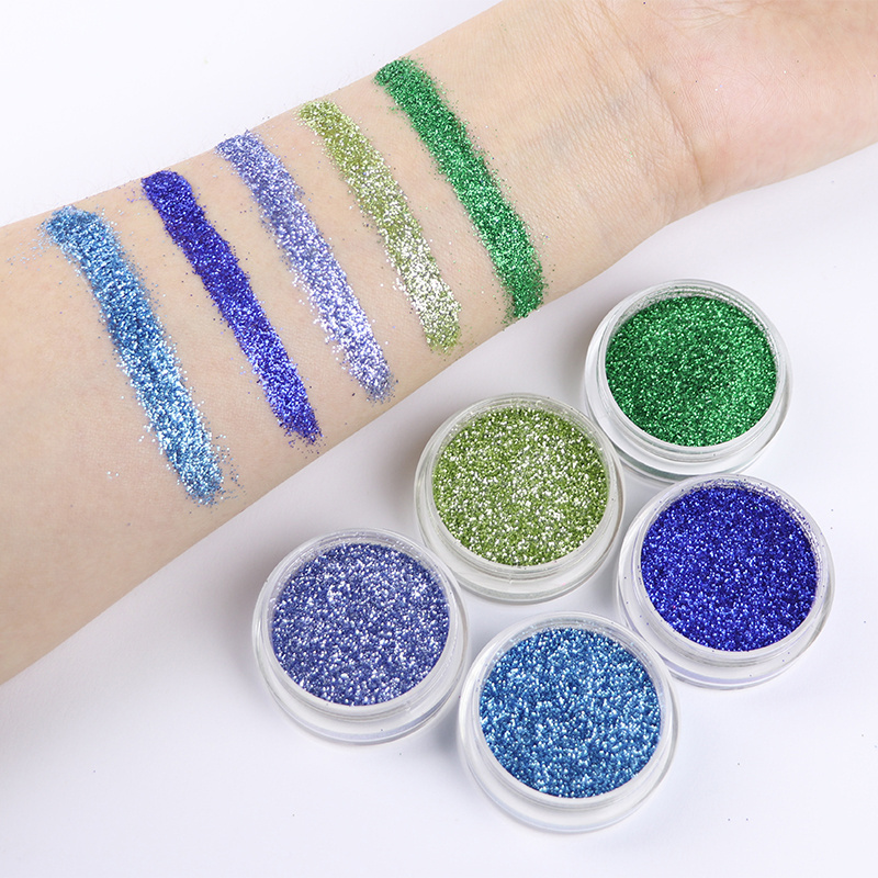 GP New Eco-Friendly Biodegradable cellulose 1/128 Grade-A Fine Glitter Powder for Cosmetics Face Body Nail Art