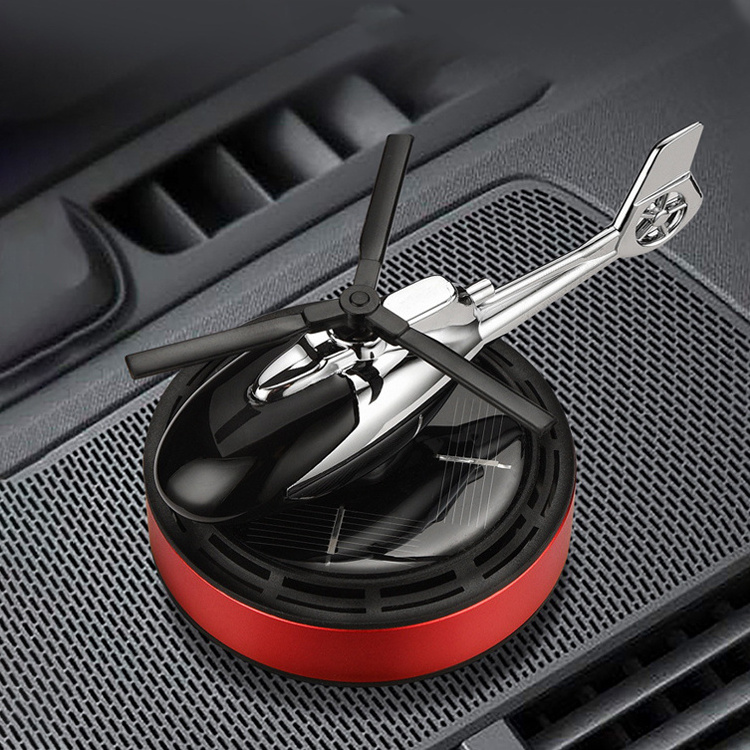 LOW MOQ Car Perfume Car Dashboard Decoration Flavoring Helicopter Smells Solar Airfreshener for Home Air Freshener