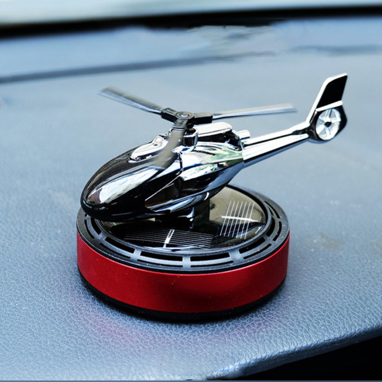 LOW MOQ Car Perfume Car Dashboard Decoration Flavoring Helicopter Smells Solar Airfreshener for Home Air Freshener