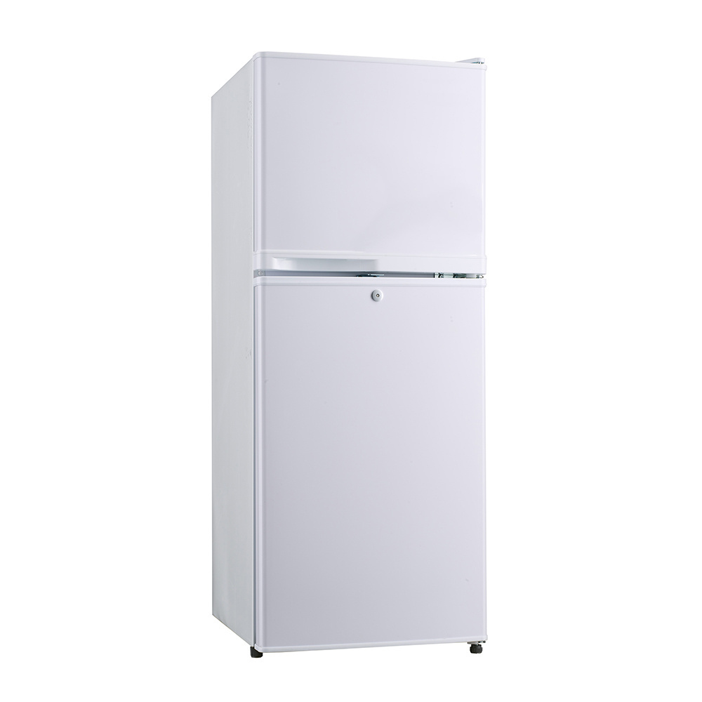 108L Factory Direct Supply Home Refrigerator Double Door Mini Fridge With Lock And Key