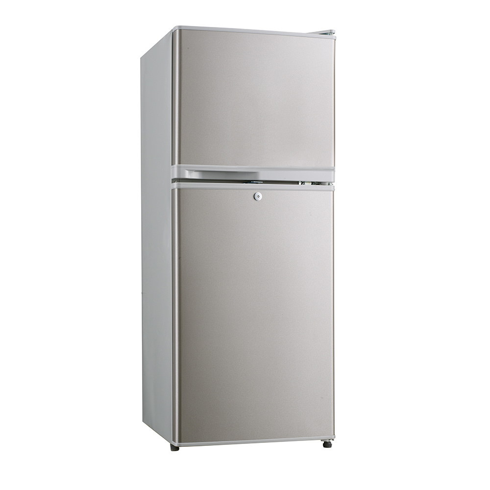 108L Factory Direct Supply Home Refrigerator Double Door Mini Fridge With Lock And Key