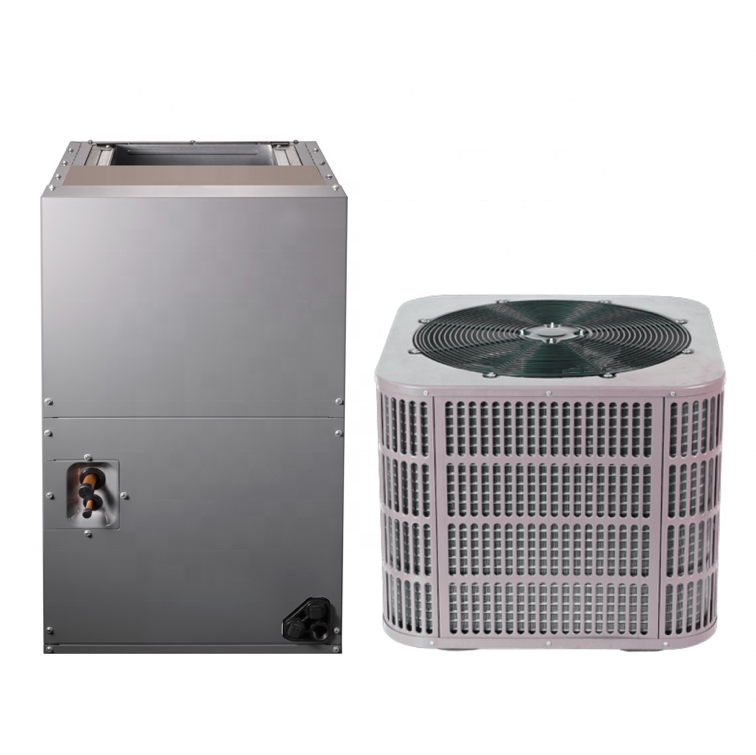 Top discharge condenser unit with air handles SEER16