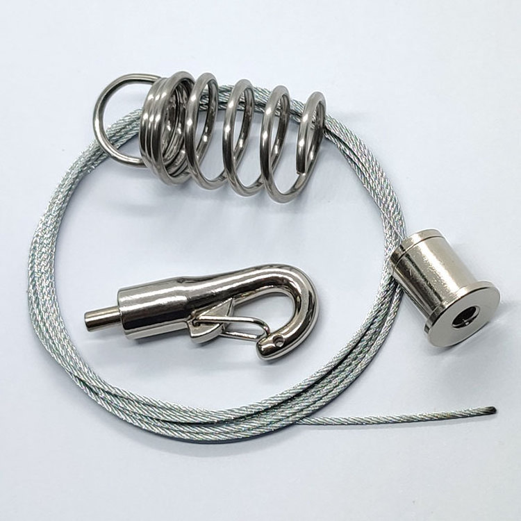 1.5mm Wire Hanger Cable Spring Gripper Kit For Hanging System With Ceiling Mounts