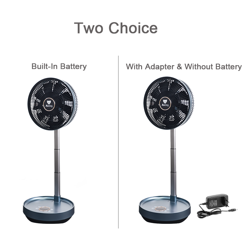 Oscillating Foldaway Smart Circulator Fan for Travel Outdoor Home with Remote Control