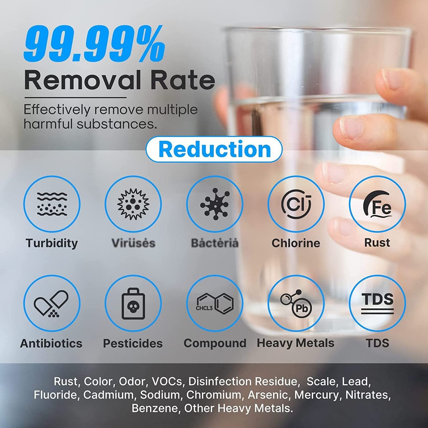 Reverse Osmosis Water Filtration System Desktop Instant Hot Electric Water Dispenser Machine