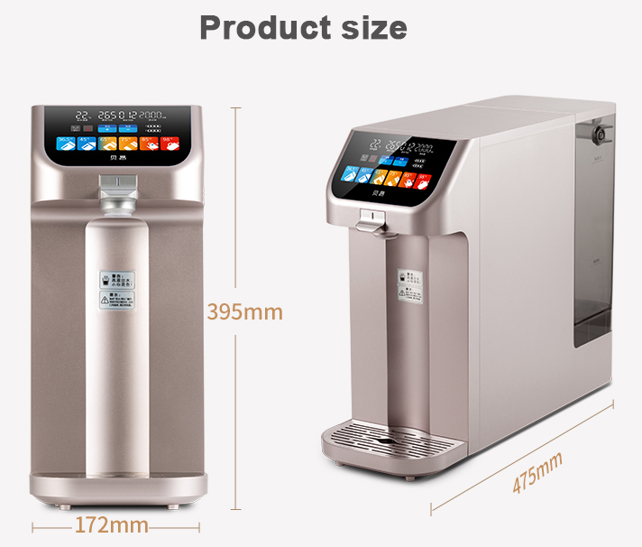 Reverse Osmosis Water Filtration System Desktop Instant Hot Electric Water Dispenser Machine